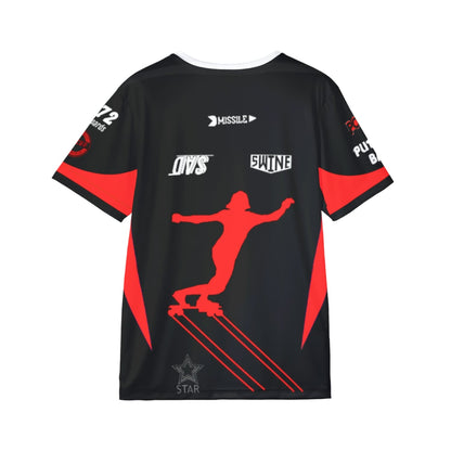 Skate Jersey - Black & Red