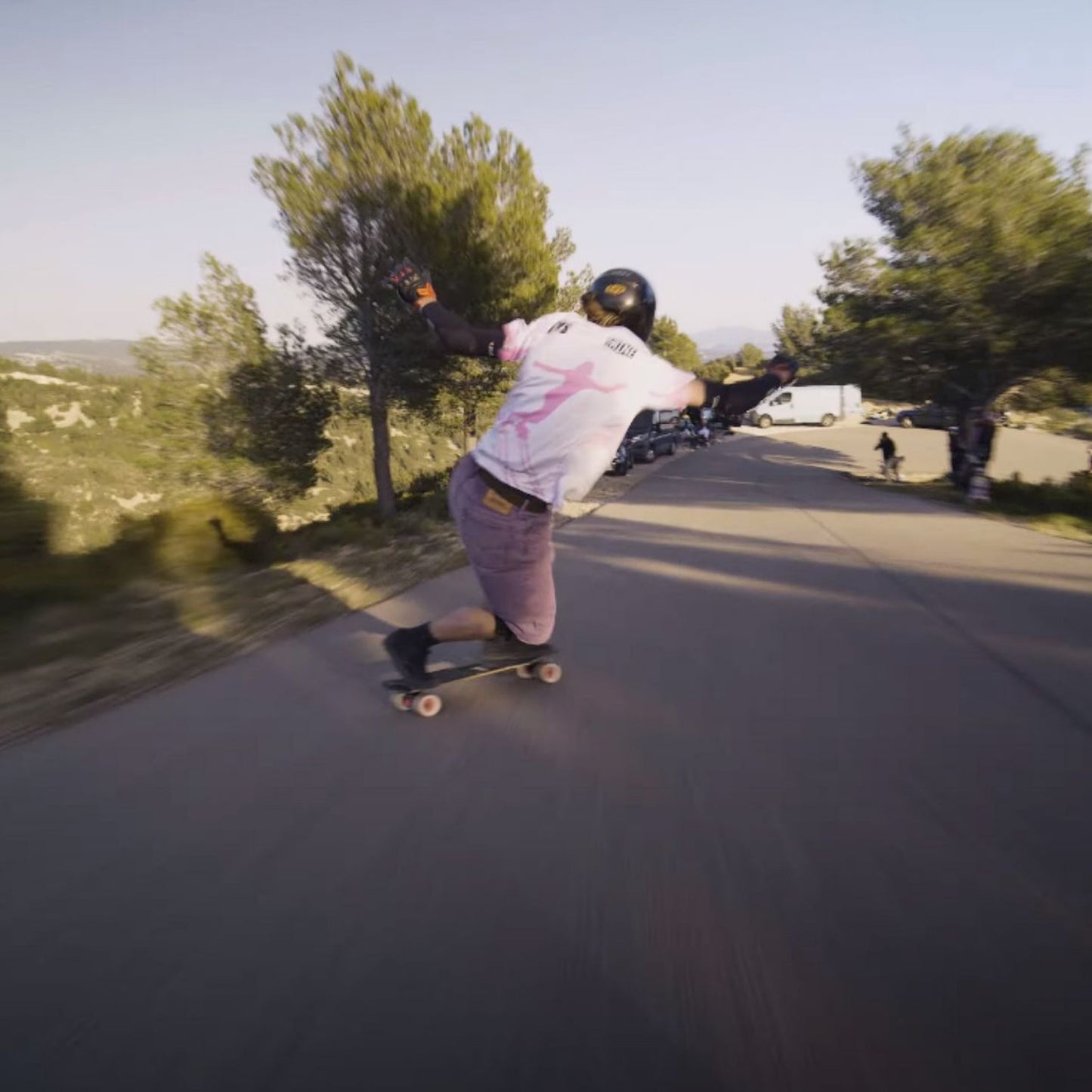 Skate Jersey - White & Pink